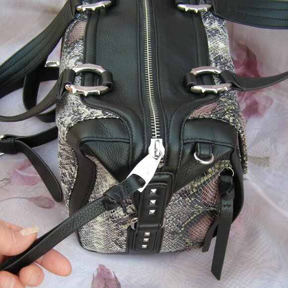 NEW Aimee Kestenberg Leather Snake Print Handbag - Picture 7 of 16